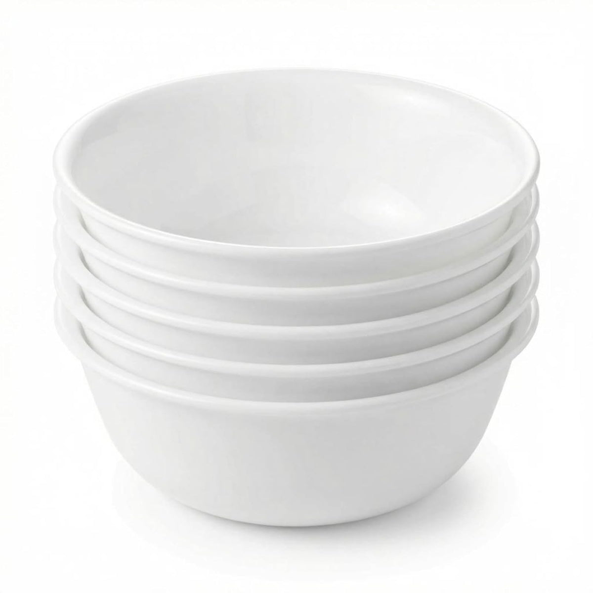 Corelle Vitrelle Juego de 6 Cuencos de Vidrio, 28 oz - 28oz - Blanco