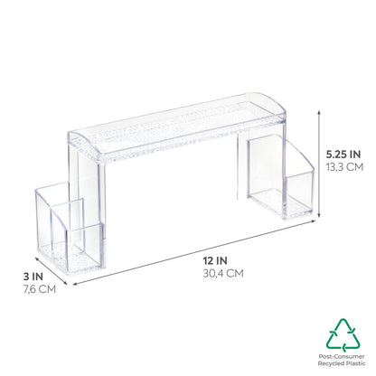 InterDesign Med+ organizador, gabinete de 12", High Rise, transparente