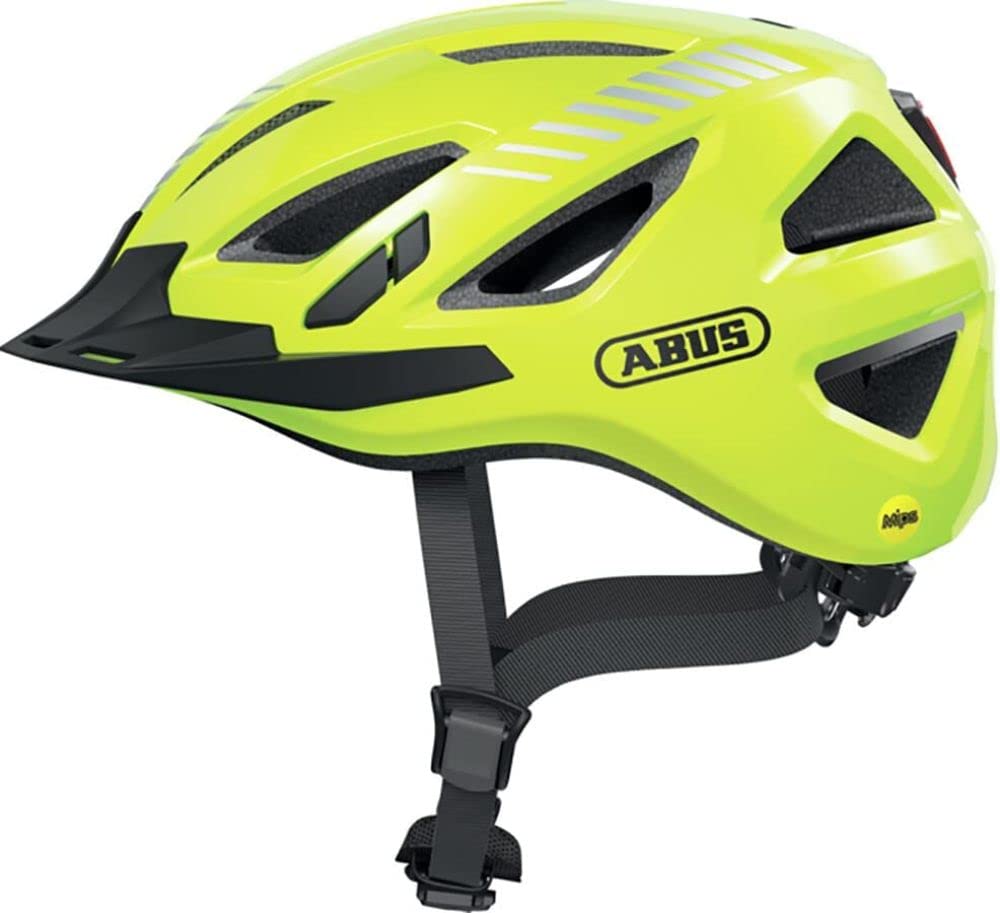 ABUS Stadthelm Urban-I 3.0 MIPS - Fahrradhelm mit Aufprallschutz, Rücklicht, Schirm und Magnetverschluss - für Damen und Herren