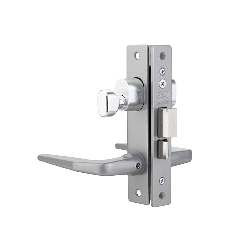 Phillips Cerradura Modelo Slim 549 Manija Delgada Perfil Aluminio Plata