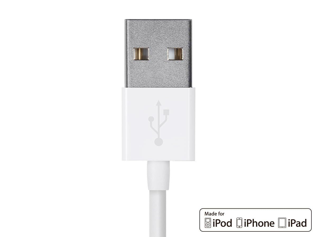Monoprice 112844 Select Series Apple MFi Certified Lightning to USB Charge and Sync Cable, 3 feet, White
