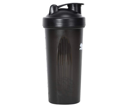 PUMA Botella Shaker, Termo Deportivo con Mezclador de Metal para Proteínas Boquilla Mediana Antiderrame con Área Rugosa para mejor Agarre Color Negro con Secciones Transparentes