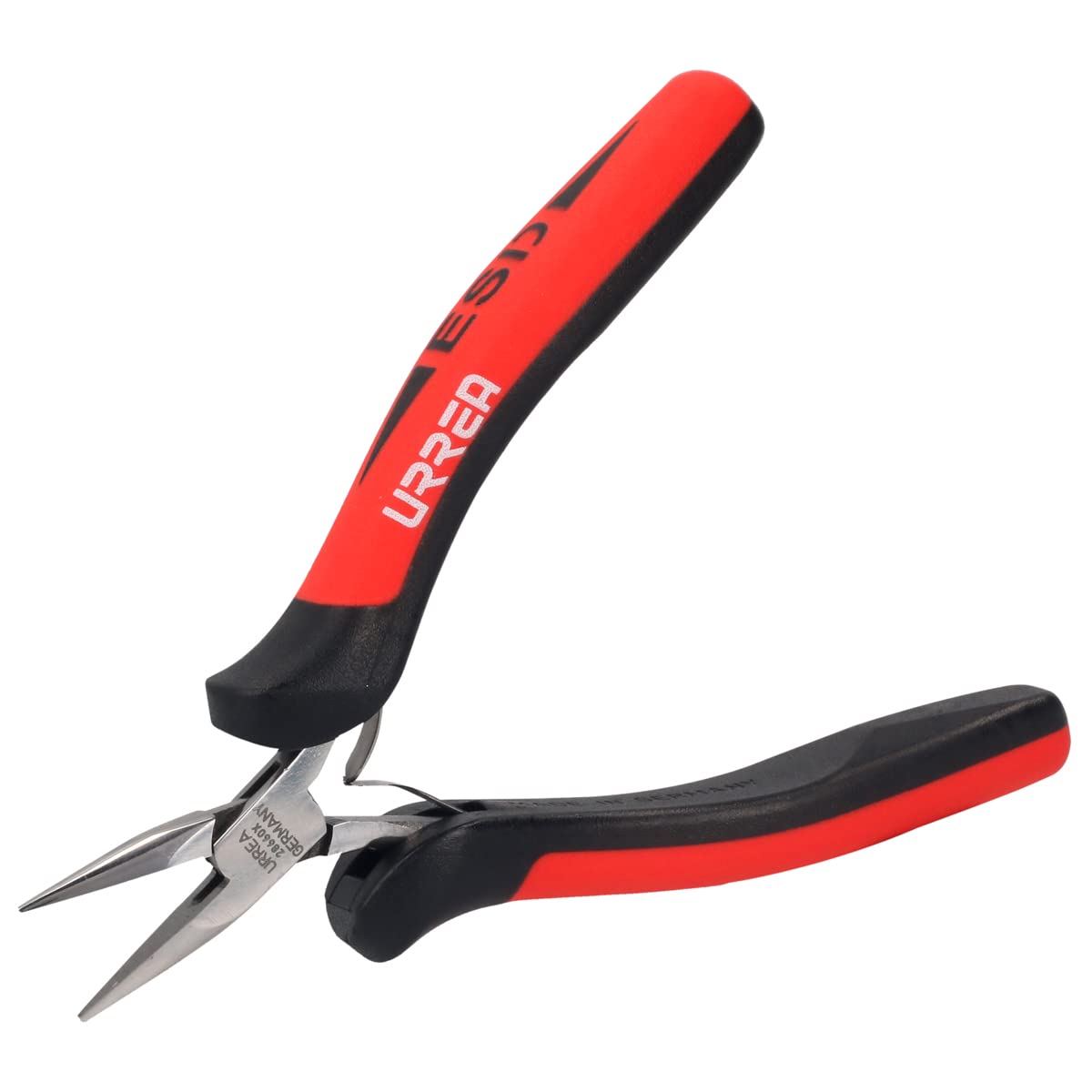 Urrea 28660X Pinza para electrónica con mango antiestático de 4-3/4" punta larga - 4-3 - 4" punta larga