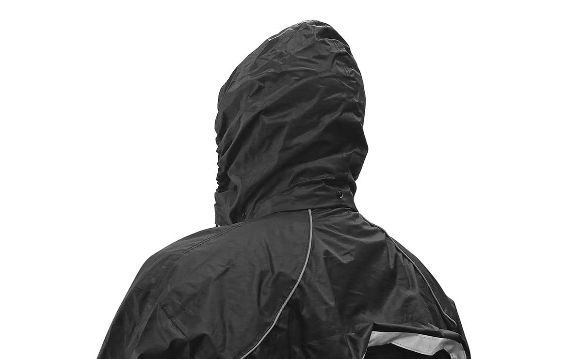 Nelson-Rigg Traje de Lluvia Stormrider SR-6000 para Motocicleta, Negro, 4XL
