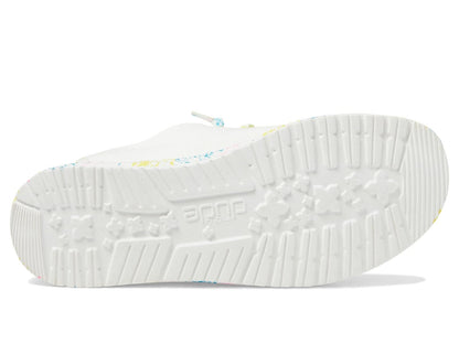 HEYDUDE Mujer Lexi Azul con Rayas | Mocasines Mujer | Zapatos sin Cordones para Mujer | Cómodo y Ligero