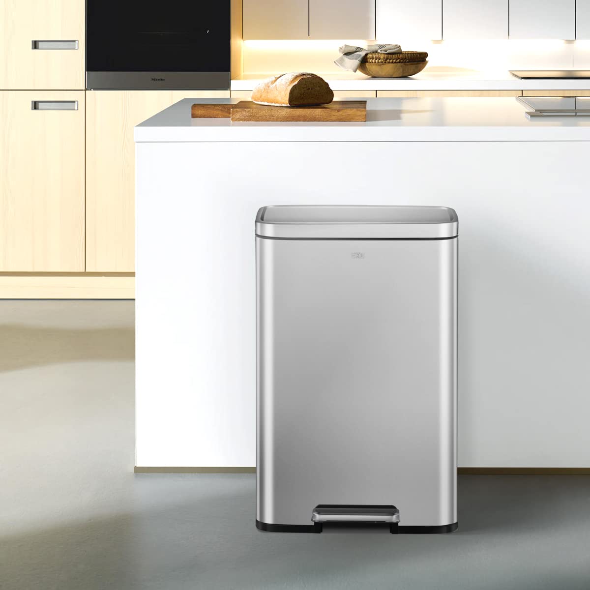 EKO Madison Bote de Basura para Cocina 50 L con Pedal