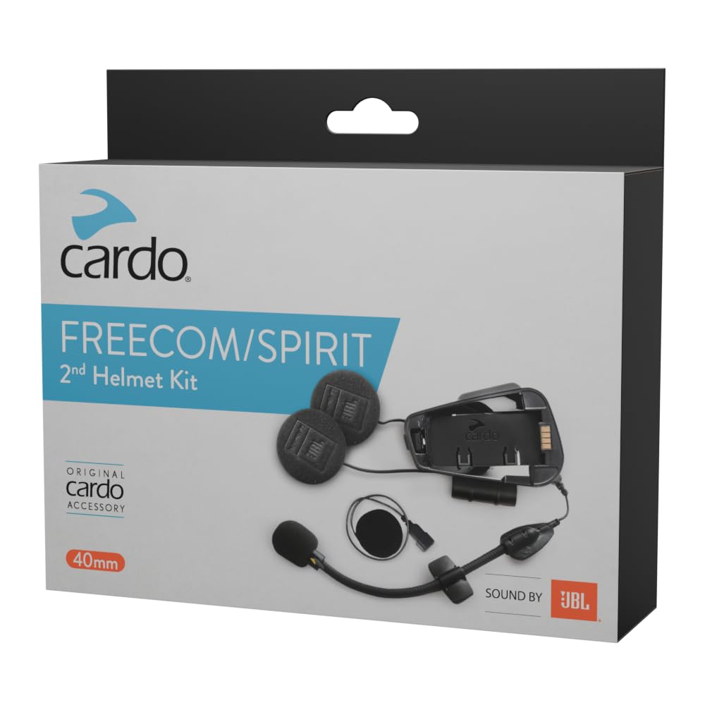Cardo FREECOM-X Spirit 2ND Kit de Casco JBL, Negro, Conexión Inalámbrica