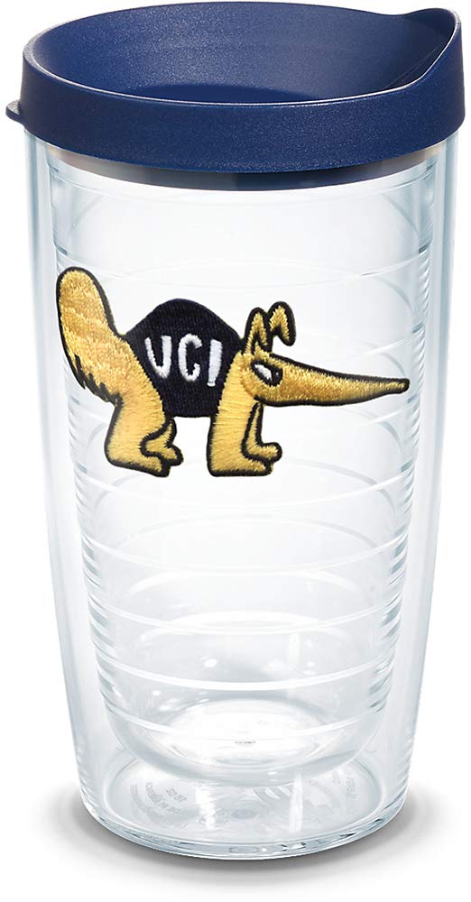 Tervis - Vaso individual con tapa, Ca Univ Irvine, Transparente, 473,18ml, 1