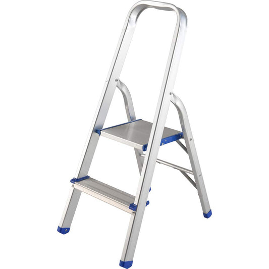 Surtek ETTA2 Surtek Escalera plegable tipo taburete de aluminio de 2 escalones, color, pack of/paquete de 1