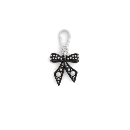 Coach Dije Coleccionable Signature para Collar o Pulsera - Una talla - Arco de perlas negro - rodio