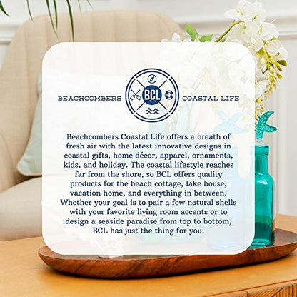 Beachcombers - Mesa con ruedas para decoración náutica, color azul