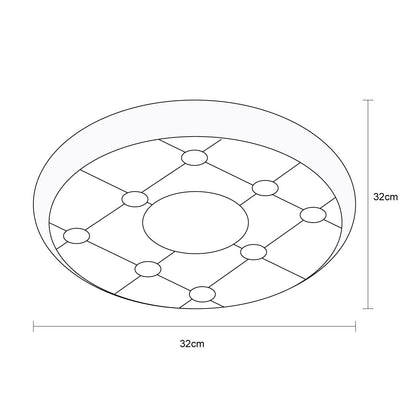 Mil Luces Lámpara de Led 15W Diamond para Sobreponer en Techo, Transparente, 127V, Grande, PLC-264-032