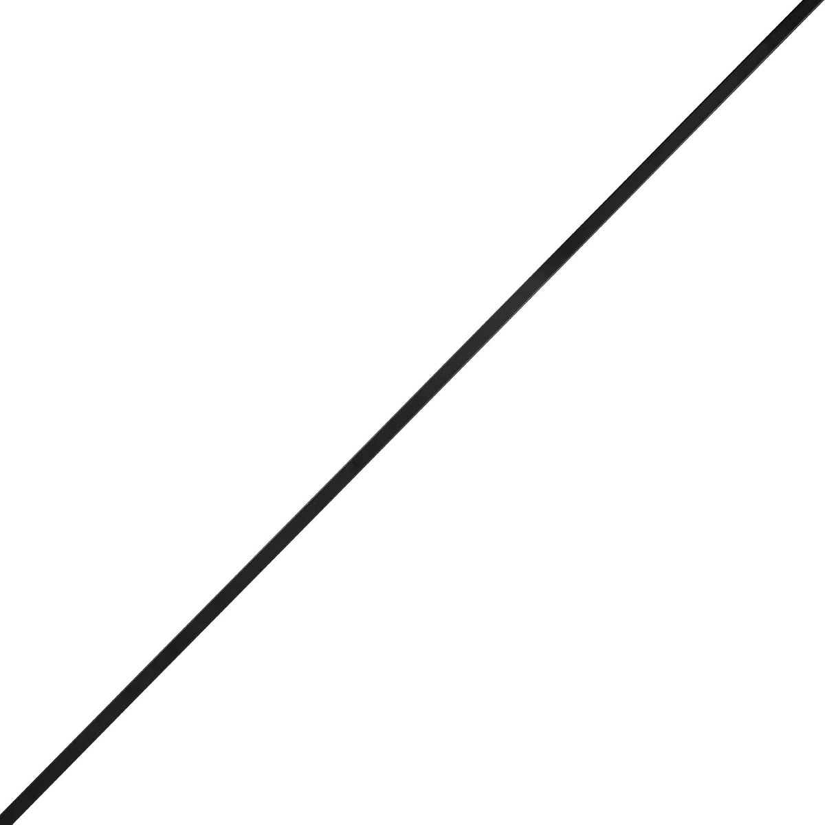 Nuvo Iron - Balaustre de escalera interior de acero negro hueco cuadrado de 1,27 cm de largo, clásico (paquete de 12)