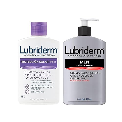 LUBRIDERM Crema Corporal Men Fragancia Ligera 400 ml + Crema Corporal Proteccion Solar Fps 15 400 ml