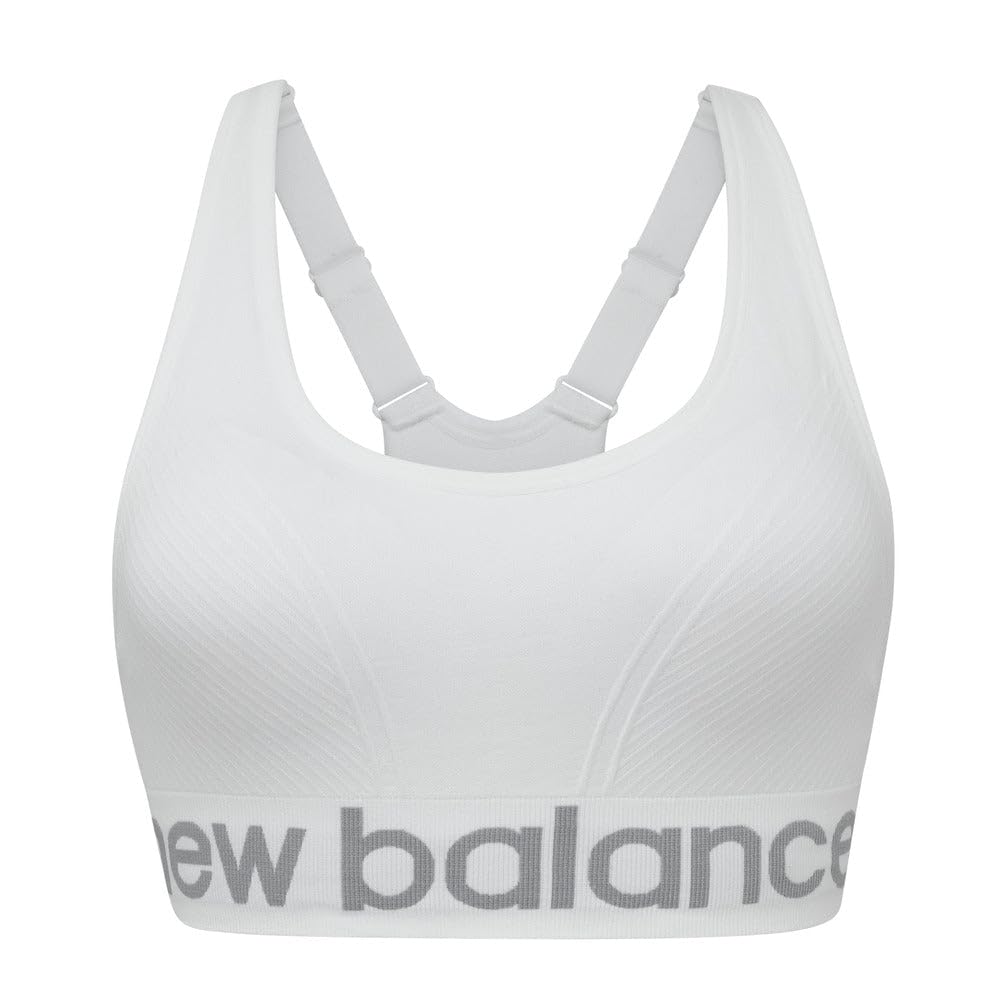 New Balance Brasier Deportivo sin Costuras Mujer - G - blanco (munsell white)
