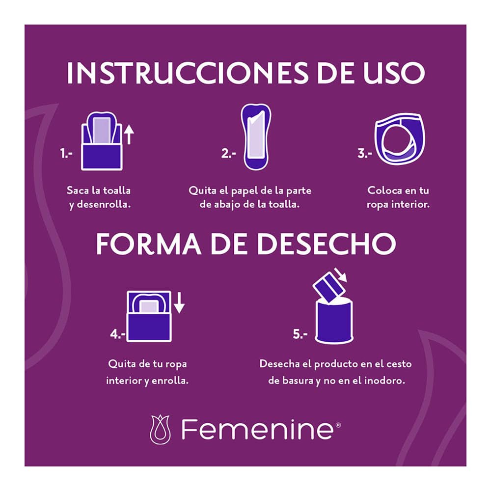 Depend Femenine Toalla para Incontinencia Súper, Caja con 18 Paquetes de 8 Piezas (144 Piezas). Tecnología 2 en 1: absorbe orina y flujo menstrual