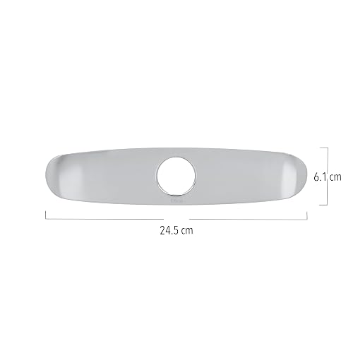 DICA, Cubierta Redonda para Monomando de 8”, Acabado Cromo, Acero Inoxidable, 1 Año de Garantia Contra Cualquier Defecto de Fabricacón, CFR8