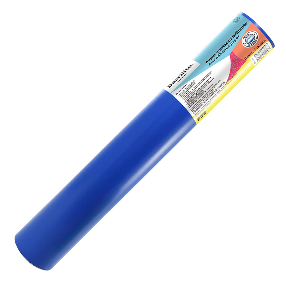 Barrilito Papel Contacto Azul Rollo. 0.45x20m. 8120