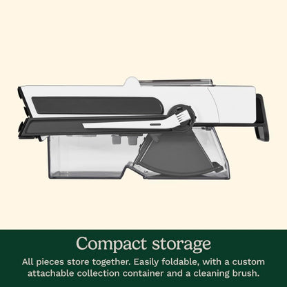 Cuisinart Mandolina Vertical Precision Slice Ajustable | Mandolina compacta y plegable, Tubo de alimentación extra ancho se adapta fácilmente a los cortes más grandes de alimentos