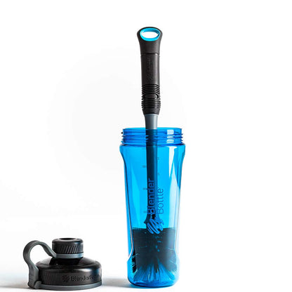BlenderBottle Botella coctelera 2 en 1 y Cepillo para Polvo de Limpieza de popote, 1 Paquete