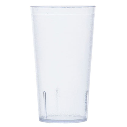 G.E.T. Vasos de plástico resistentes para restaurante, 16 onzas, transparentes (juego de 12)