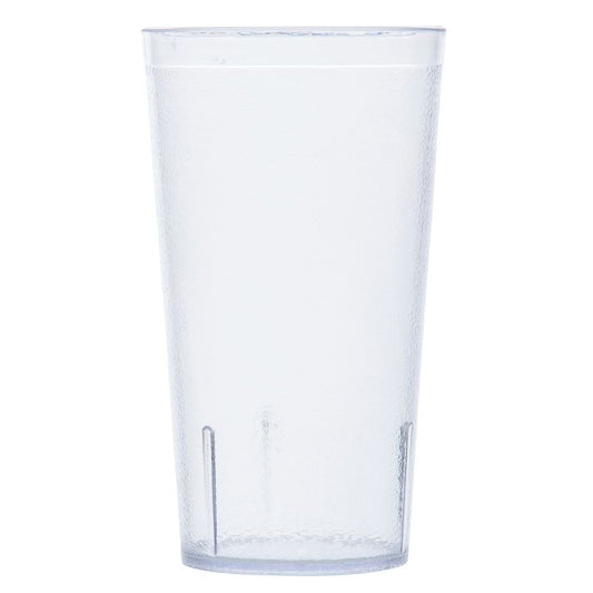 G.E.T. Vasos de plástico resistentes para restaurante, 16 onzas, transparentes (juego de 12)