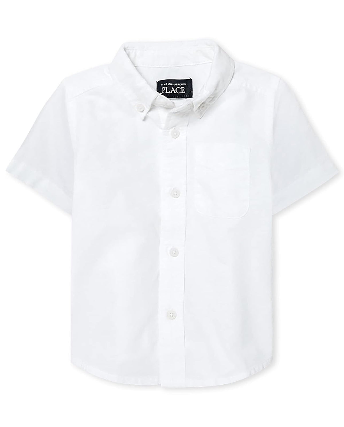 The Children's Place - Camisa Oxford de Manga Corta con Botones para bebés y niños pequeños