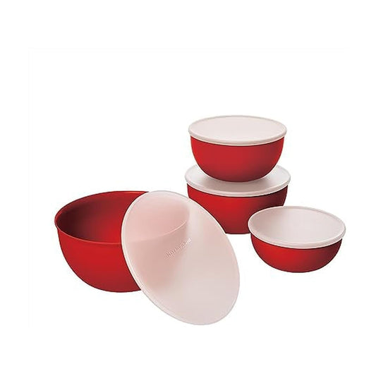 KitchenAid - Cuencos de preparación con tapas, juego de 4
