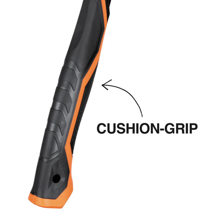 Klein Tools H80922S - Martillo de encuadre de cara lisa con garra recta, acero forjado de 22 onzas, iniciador de uñas magnético y cara cuadrada extragrande