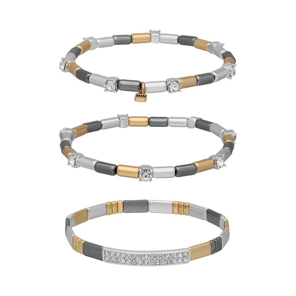 Nine West Box Pulsera Color Tritono para Mujer