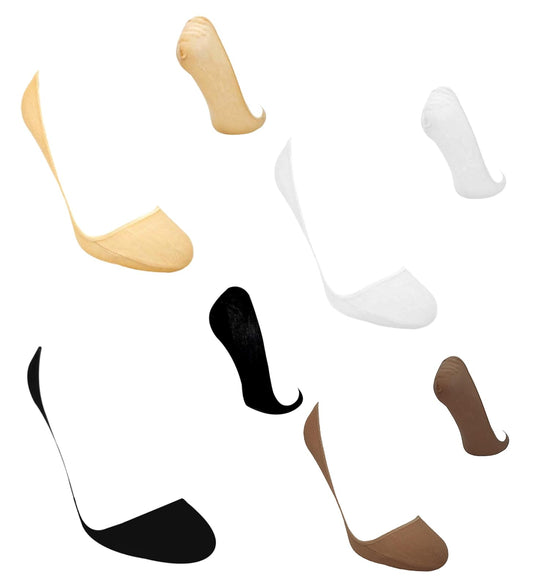 Wilson Calcetines para Mujer Invisibles con Tejido Interior Sin Felpa, Talla Única, Modelo B0414, Contenido: 1 Paquete con 10 Pares de Calcetas para Mujer, Color Multicolor