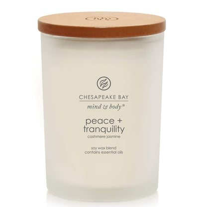 Chesapeake Bay Candle Vela Aromática en Jarra - Paz + Tranquilidad - Medium Jar