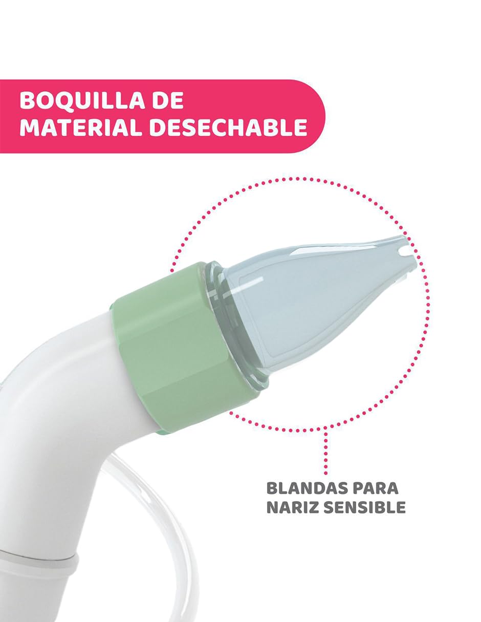 Chicco 3 Pzas Aspirador Nasal Manual Physioclean para Beb? y Nio