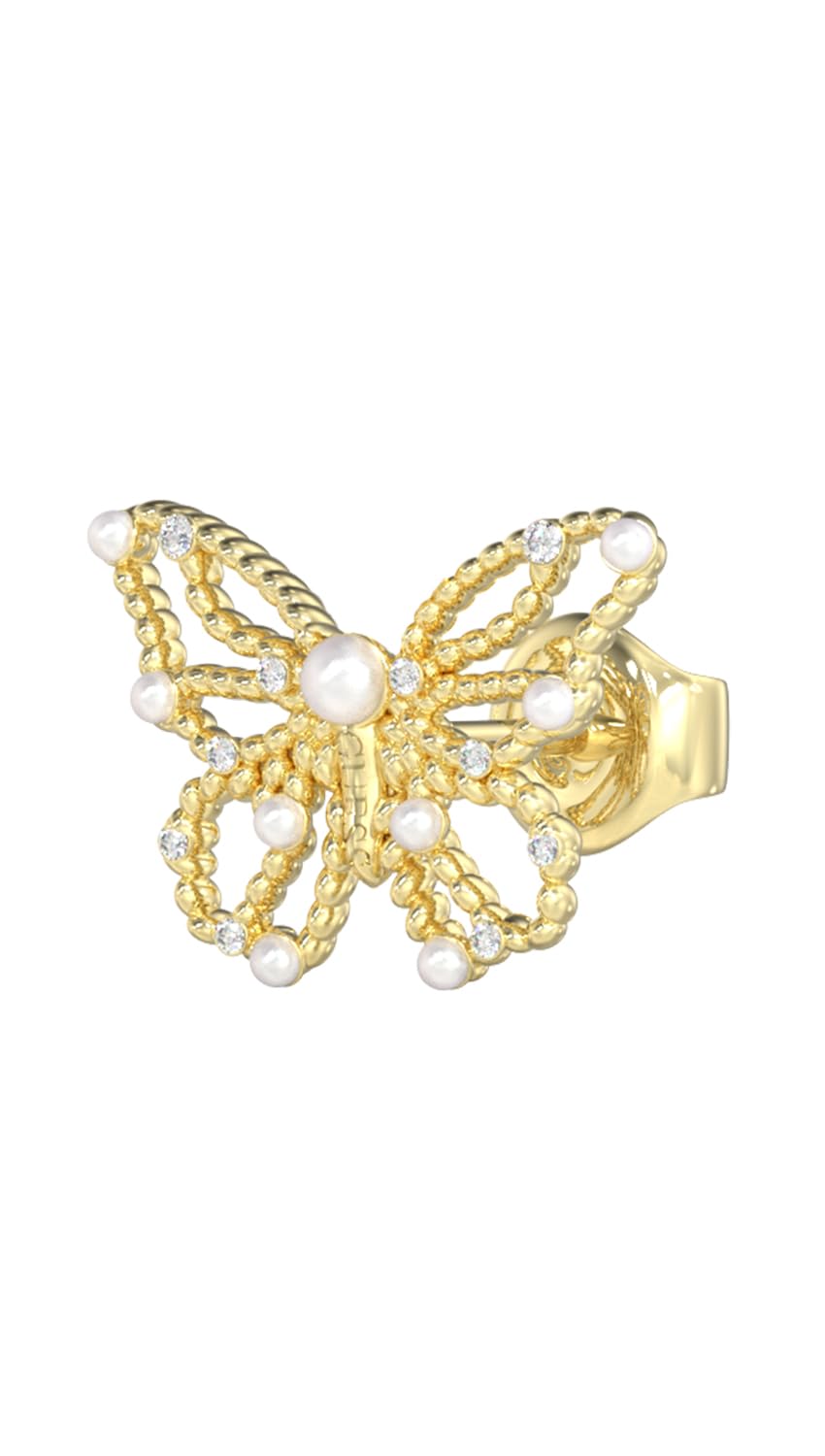 GUESS Aretes para Mujer BORBOLETA color Dorado