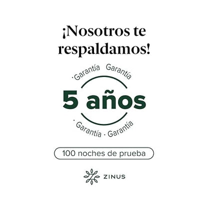 Zinus Rumi | Base de Cama Queen de Acero de Fácil Armado Que Soporta Cualquier Tipo de Colchón | Montaje de 20 Minutos | Garantía de 5 años