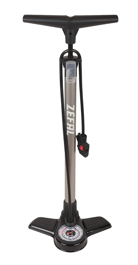 Zéfal Bomba PROFIL MAX FP20 de Pie V.A./V.F. Acero/Plastico Blanco 0862