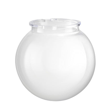 Aspen Creative 28001-60-11, globo de repuesto acrílico transparente de 6 pulgadas con cuello de bloqueo giratorio de 3-3/4 pulgadas
