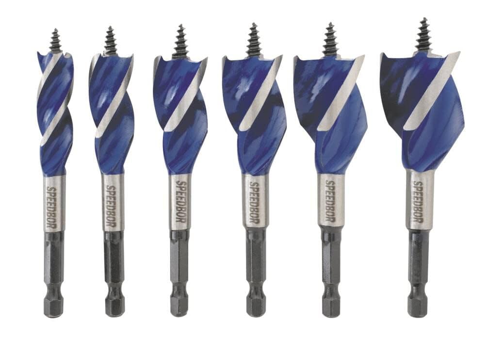 IRWIN SPEEDBOR Set de Brocas para Madera 4 Pulgada 6 Piezas 1877239 | 6 piezas