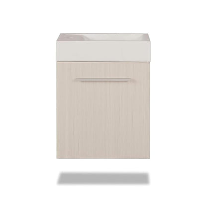 Interceramic Vanity Cartagena Mueble de Baño con Lavabo y Puerta de Cierre Lento, no Incluye Espejo