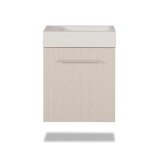 Interceramic Vanity Cartagena Mueble de Baño con Lavabo y Puerta de Cierre Lento, no Incluye Espejo
