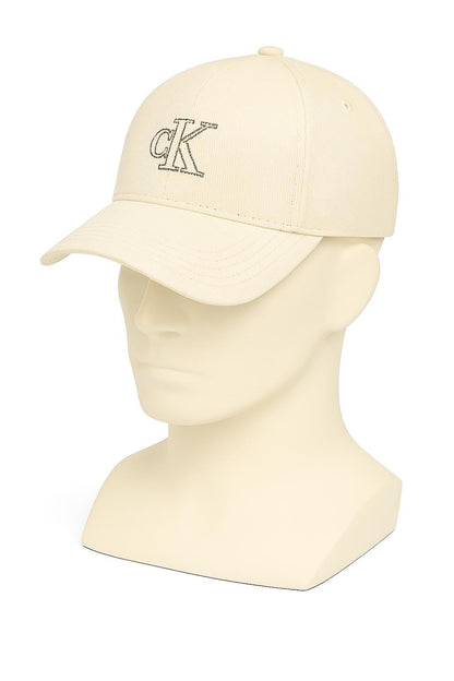 Calvin Klein Canvas W/Embossed Monogram Stitch Cap Gorra de béisbol Mujer