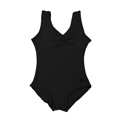 Danzinatta leotardo de ballet con tirantes para niñas - 16 - Negro