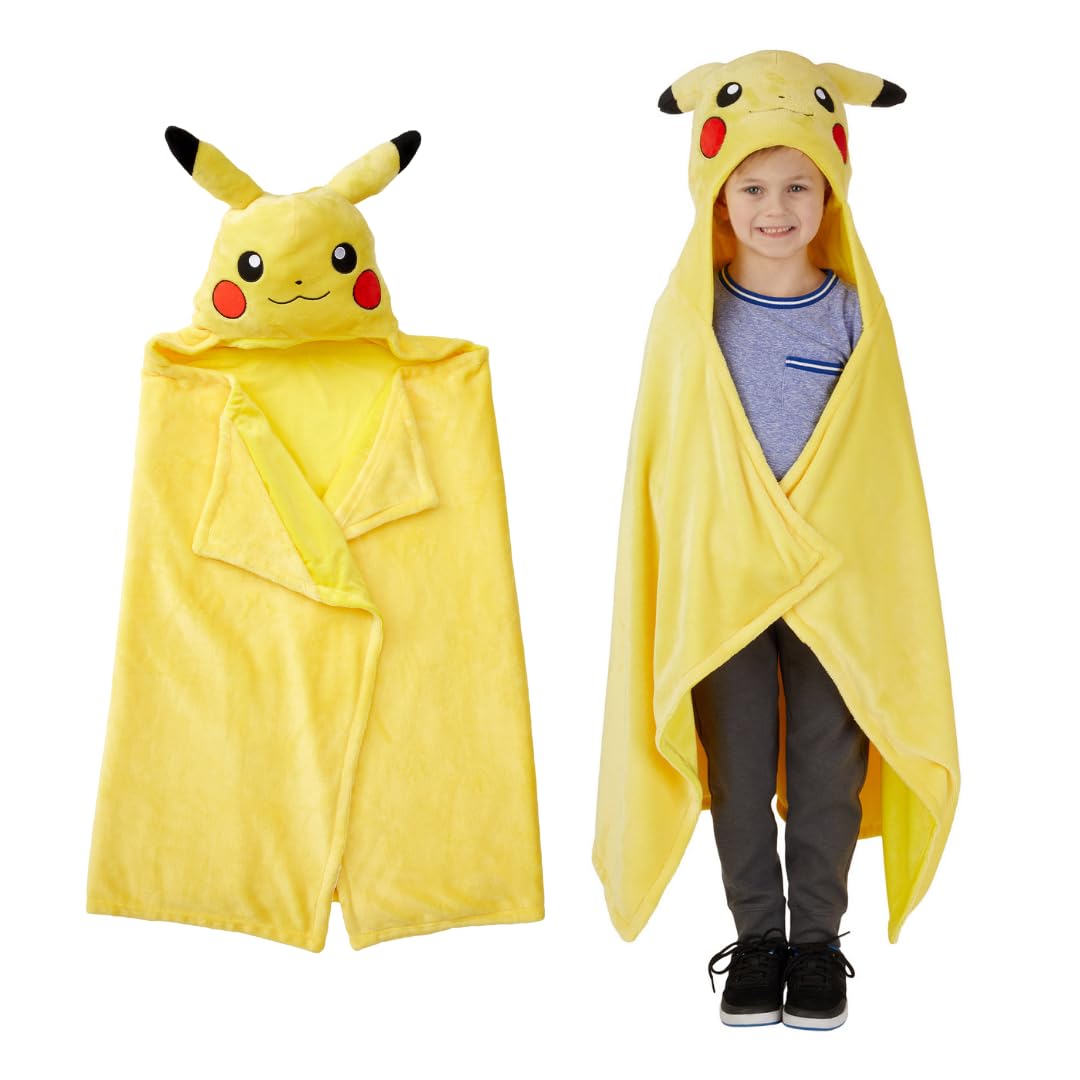 Franco Manta de Felpa Coleccionable con Personajes Licenciados - 30 in x 50 in - Pokmon Pikachu