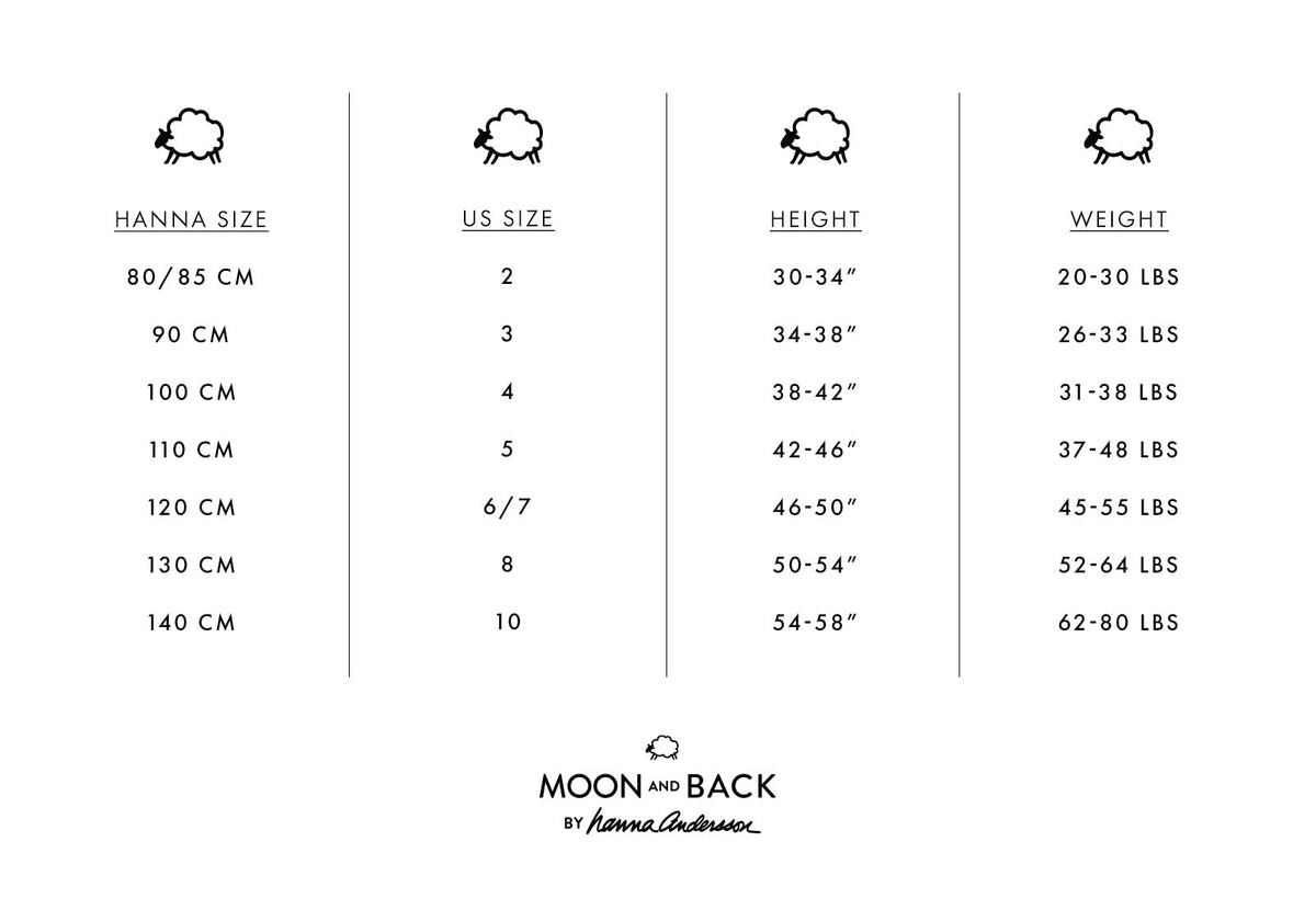 Moon and Back by Hanna Andersson Conjunto de Pijama Corto de algodón orgánico de 2 Piezas Conjunto de Pijama para Unisex niño