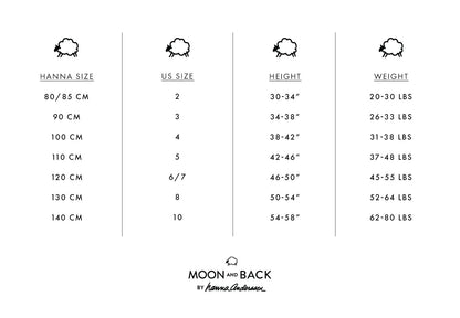 Moon and Back by Hanna Andersson Conjunto de Pijama Corto de algodón orgánico de 2 Piezas Conjunto de Pijama para Unisex niño