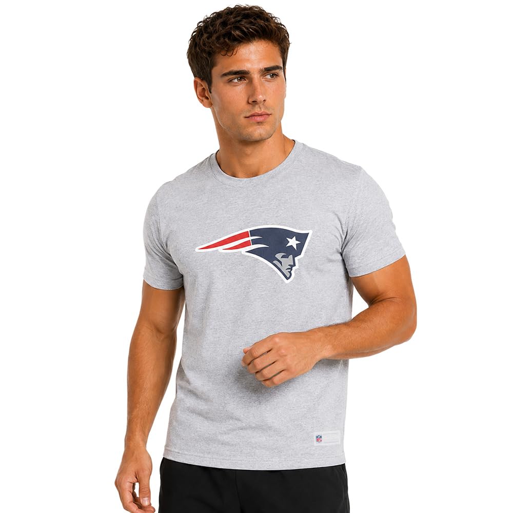 NFL Playera Aficionado Básica New England Patriots - CH - Jaspe