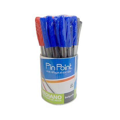 Azor - 36 Piezas Plumas Pin Point Colores Punto Mediano 1mm