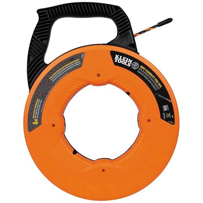 KLEIN TOOLS 50375 | Guía Jalacables de Poliéster de Alta Flexibilidad de 22.9 m | Solución para Tracción de Alambre Eléctrico | Diseño Duradero y de Alta Resistencia