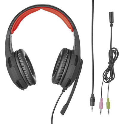 Trust 21472 Auriculares y Mouse gxt 784 Negros, Color Pack of/Paquete de 1