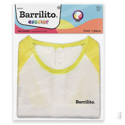 Barrilito BN40I Bata Infantil con Orillas Reforzadas para Uso Escolar